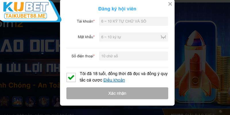 Hướng dẫn các bước đăng ký Kubet88 chi tiết nhất